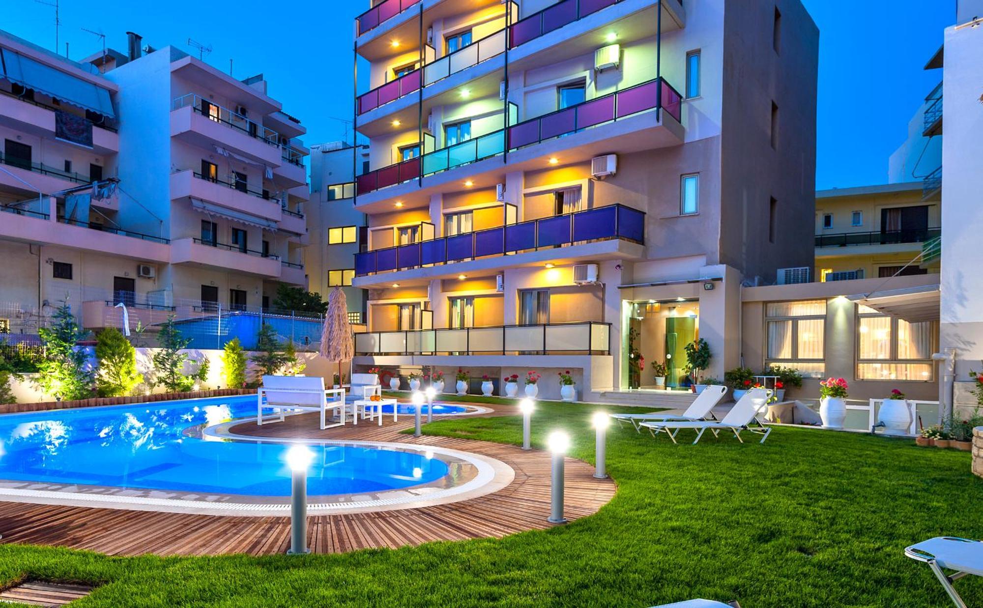 העיירה רתימנו Leonidas Hotel & Apartments מראה חיצוני תמונה